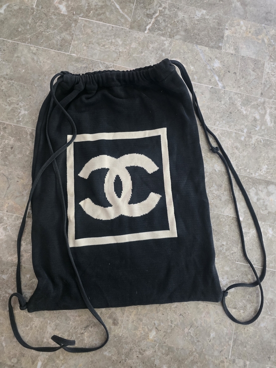 CHANEL Handbags - CHANEL Knit Logo CC Backpack